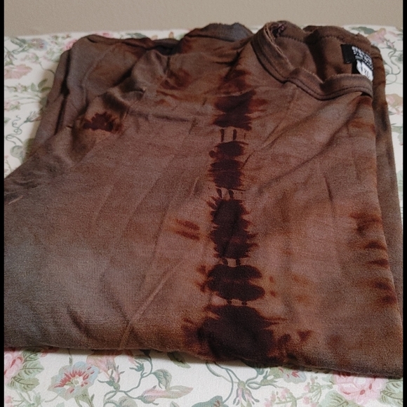 Art of Clothe Brown Long Sleeve T-shirt Tie-dyed - Picture 9 of 11